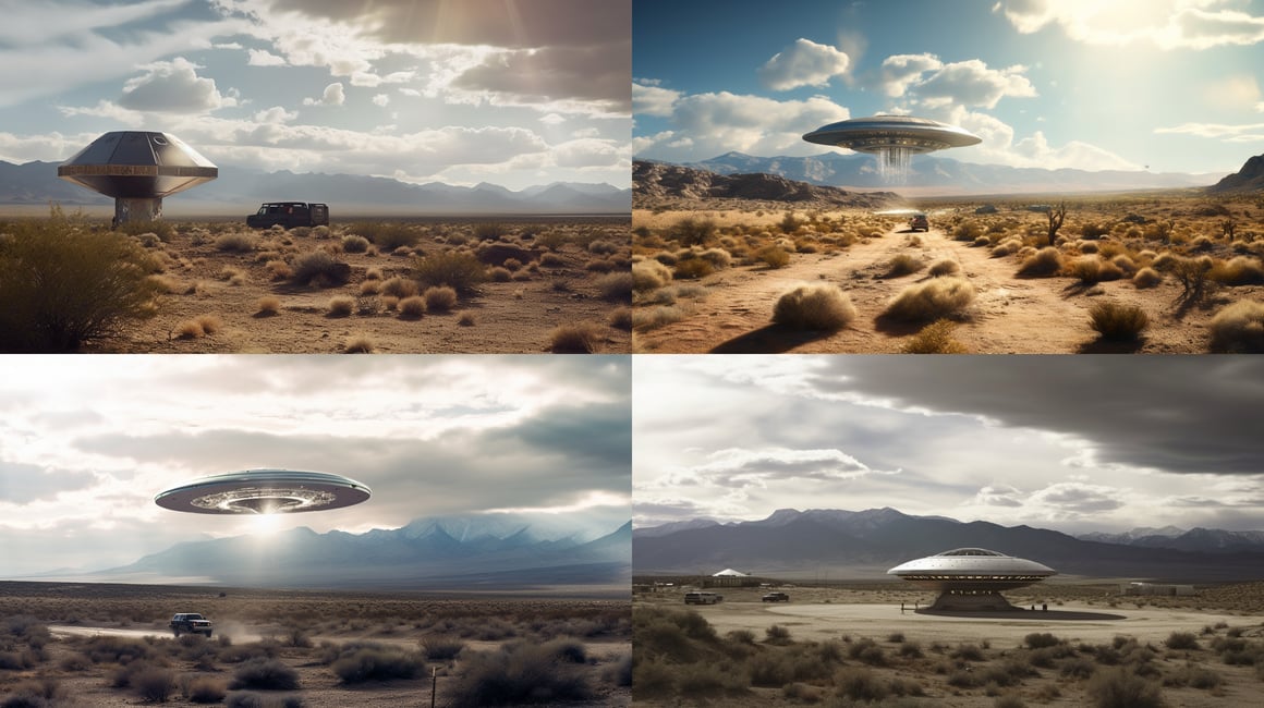 Desolate Elegance: A Photorealistic Exploration of Area 51
