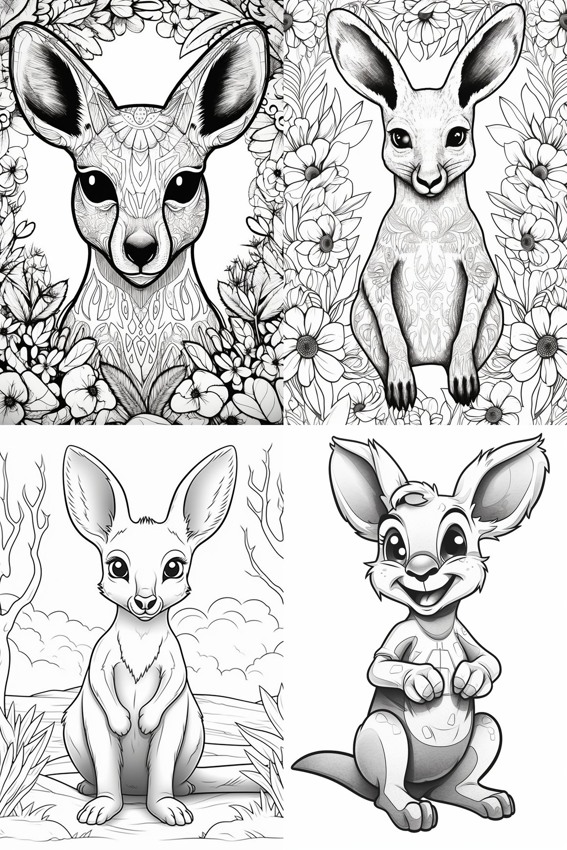 Children's Cartoon Style Coloring Page - Mid-journey Checkpoint