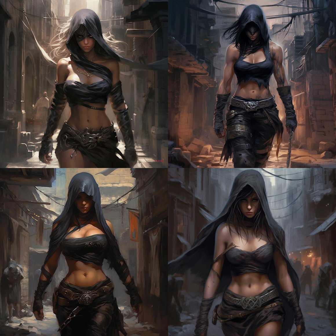 Artistic Exploration of a Female Warrior