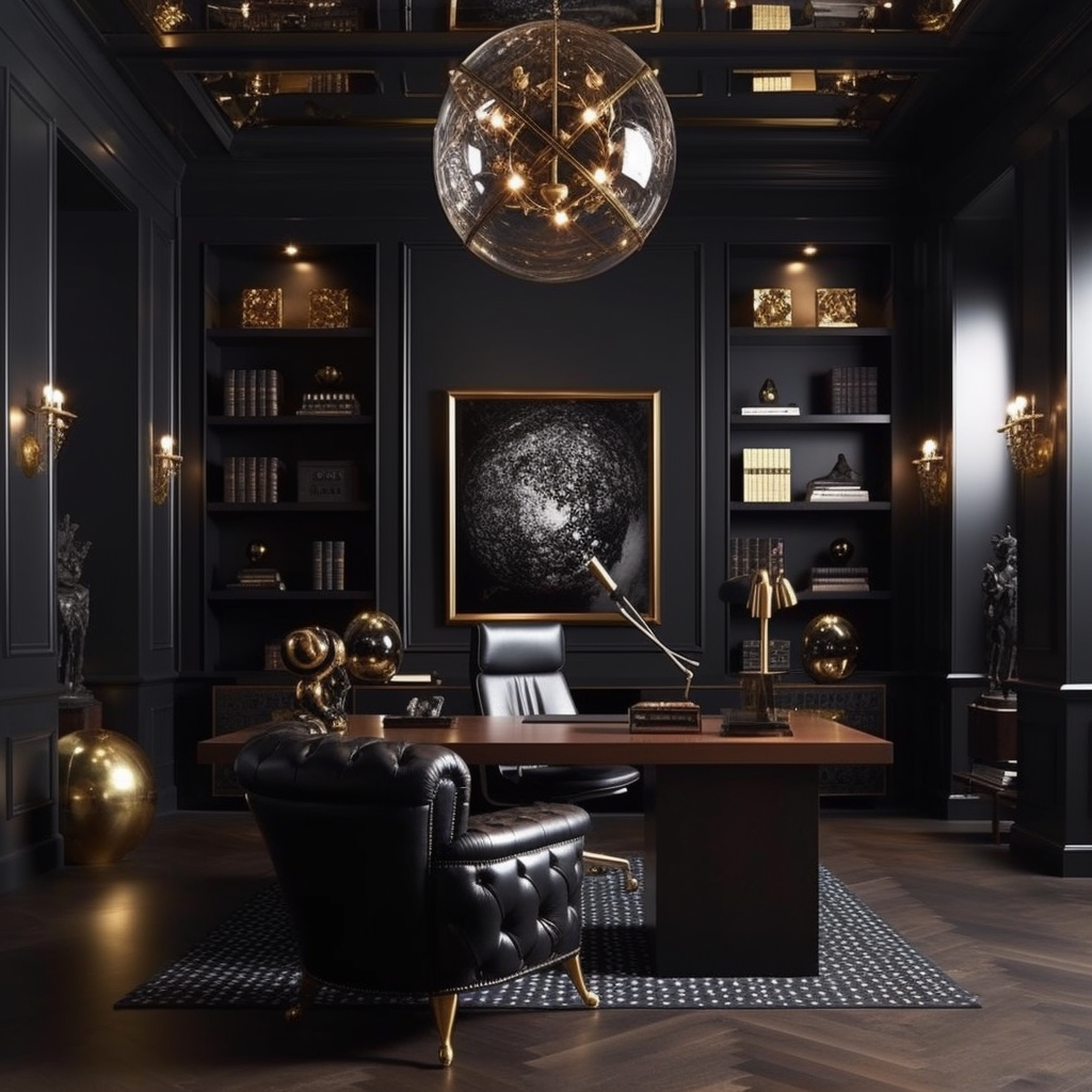 A Journey Through Luxury and Black Office Decor