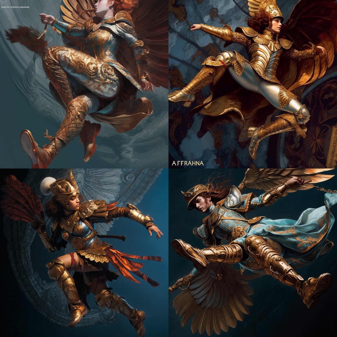 Athena's Flight: A Mid-Journey Glimpse in High-Definition