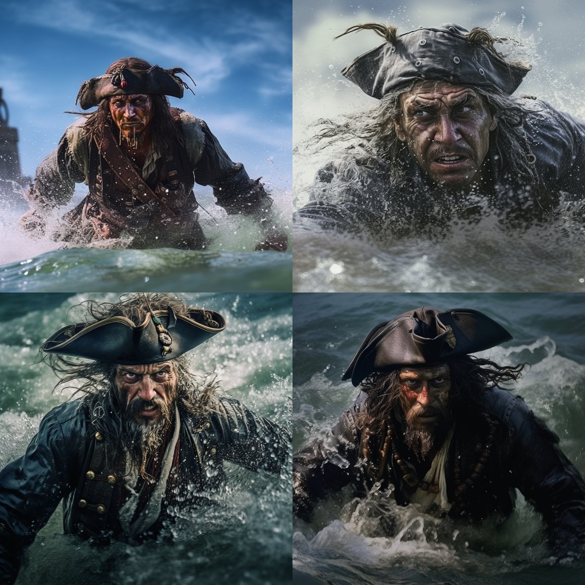 Resurfacing Pirate: A Mid-Journey Close-Up