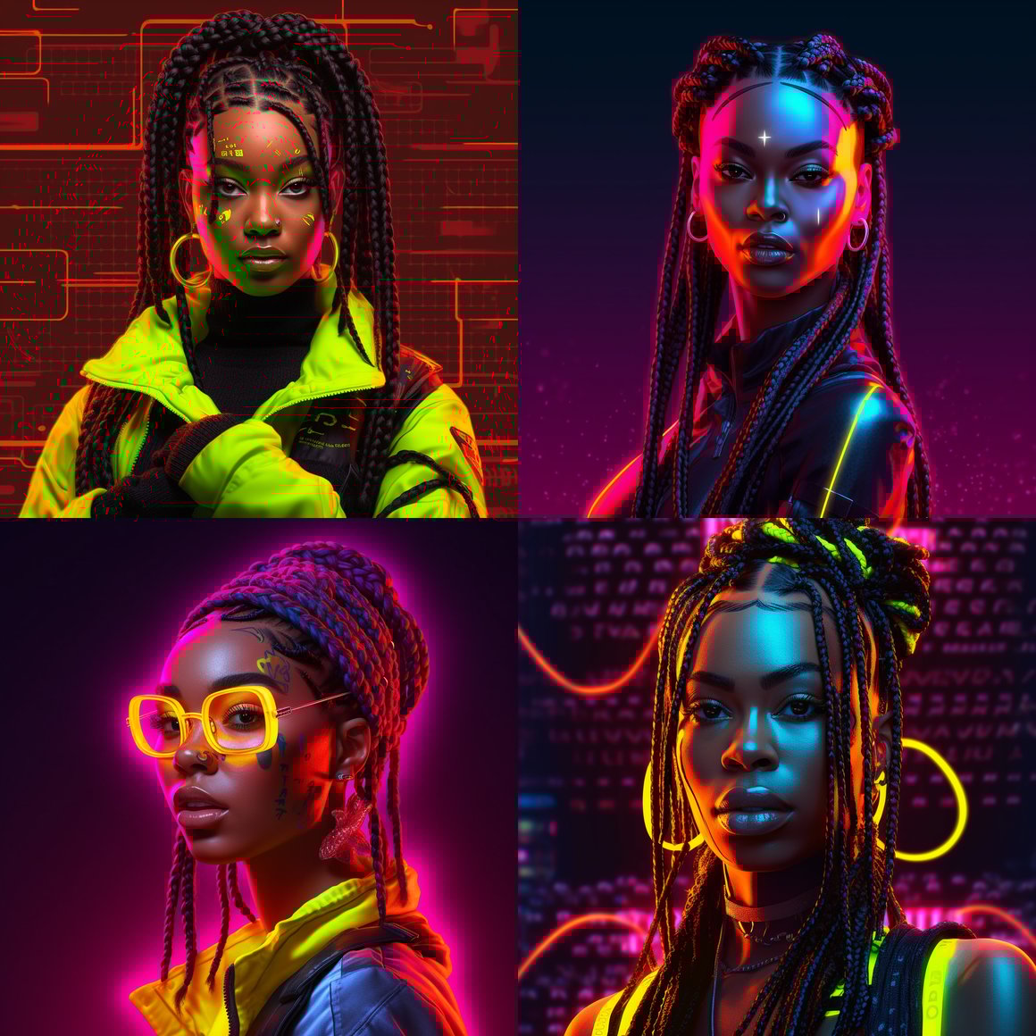 Neon Nights: A Vibrant Journey of Self-Expression