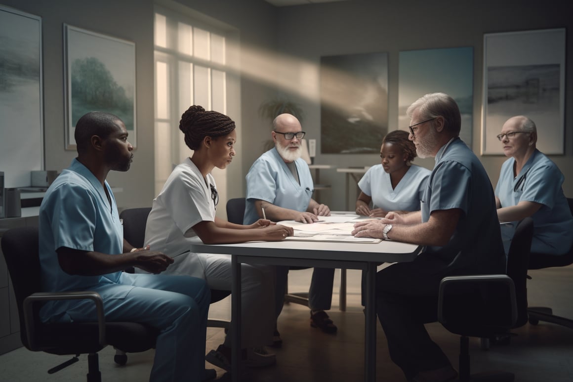 Healthcare Team Discussion in Photorealistic Detail