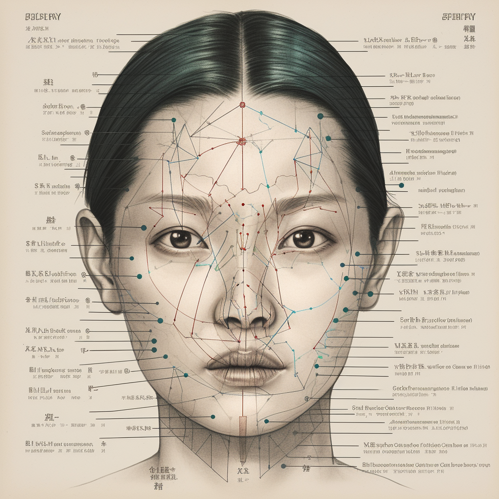 Detailed Facial Anatomy Map