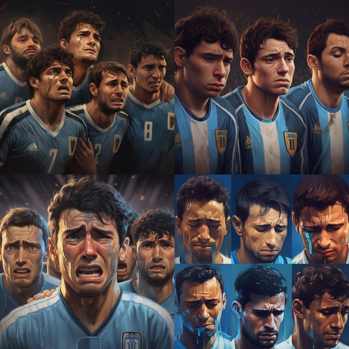 Argentine National Team's Heartbreak: A Vivid Portrait
