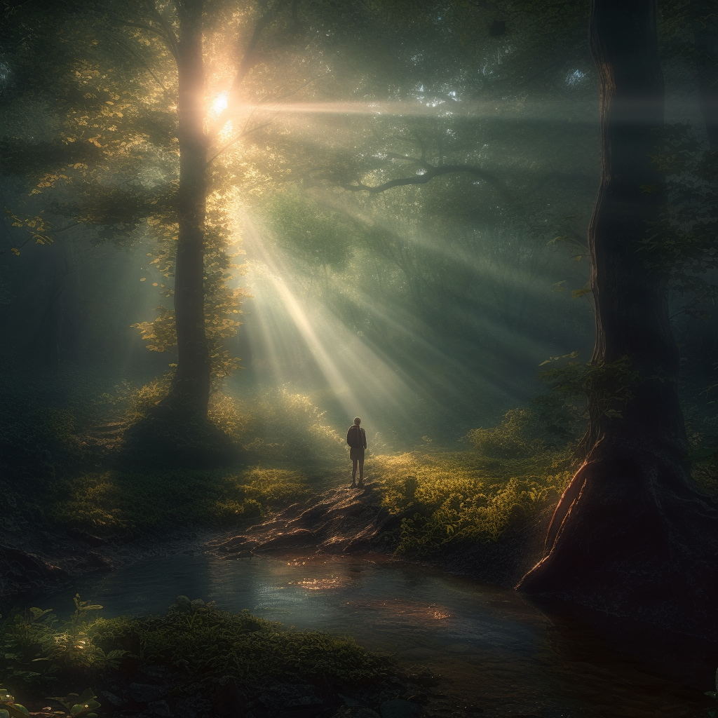 Summer Day in New England Forest