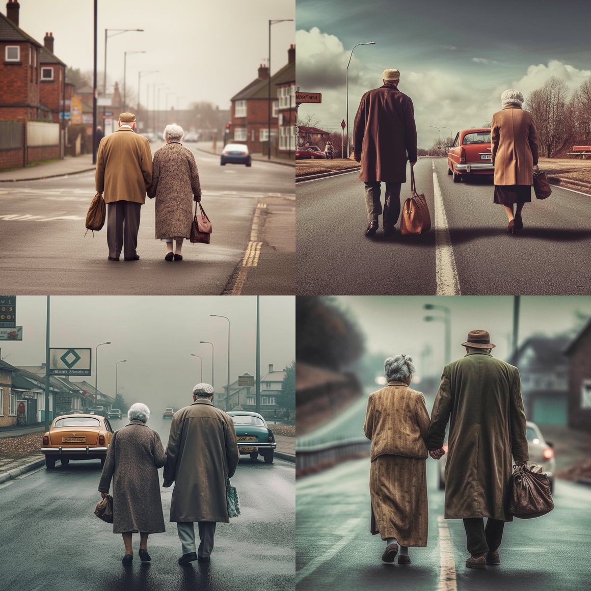 Chivalry in Action: A Gentleman Assists an Elderly Lady