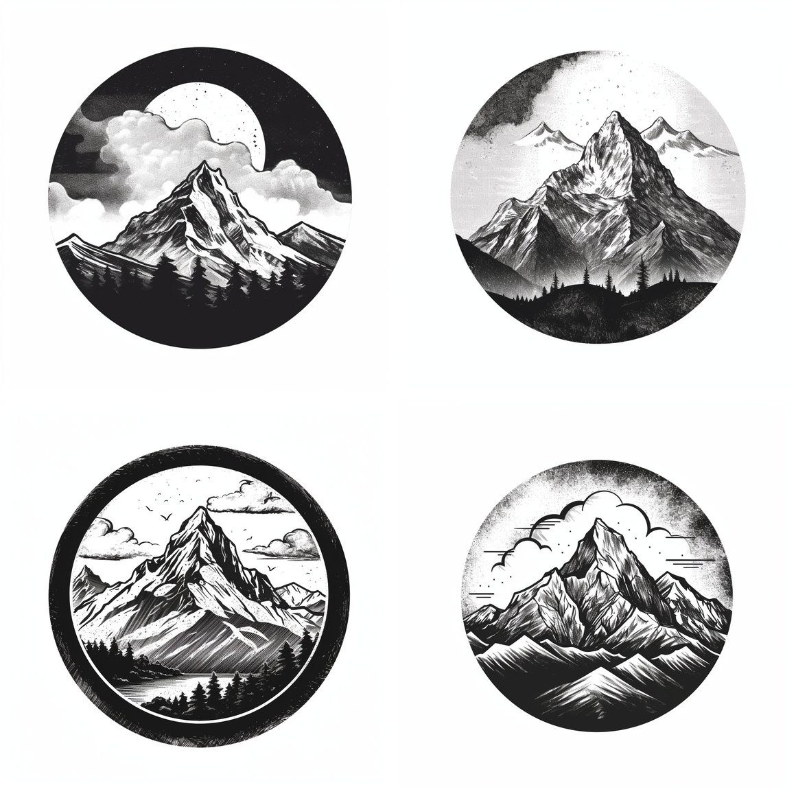 Mid-Trip Mountain Stamp Logo