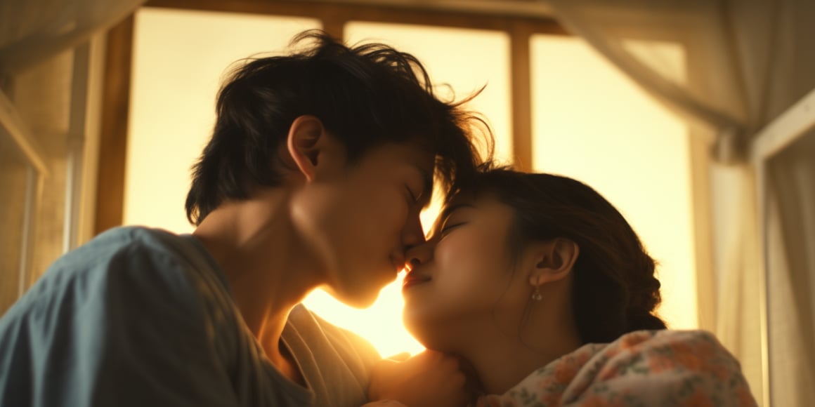 Sun-Kissed Morning Whispers: An Intimate Encounter