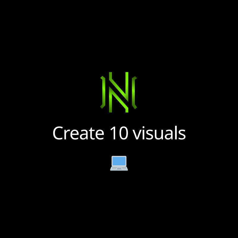 Create 10 visuals