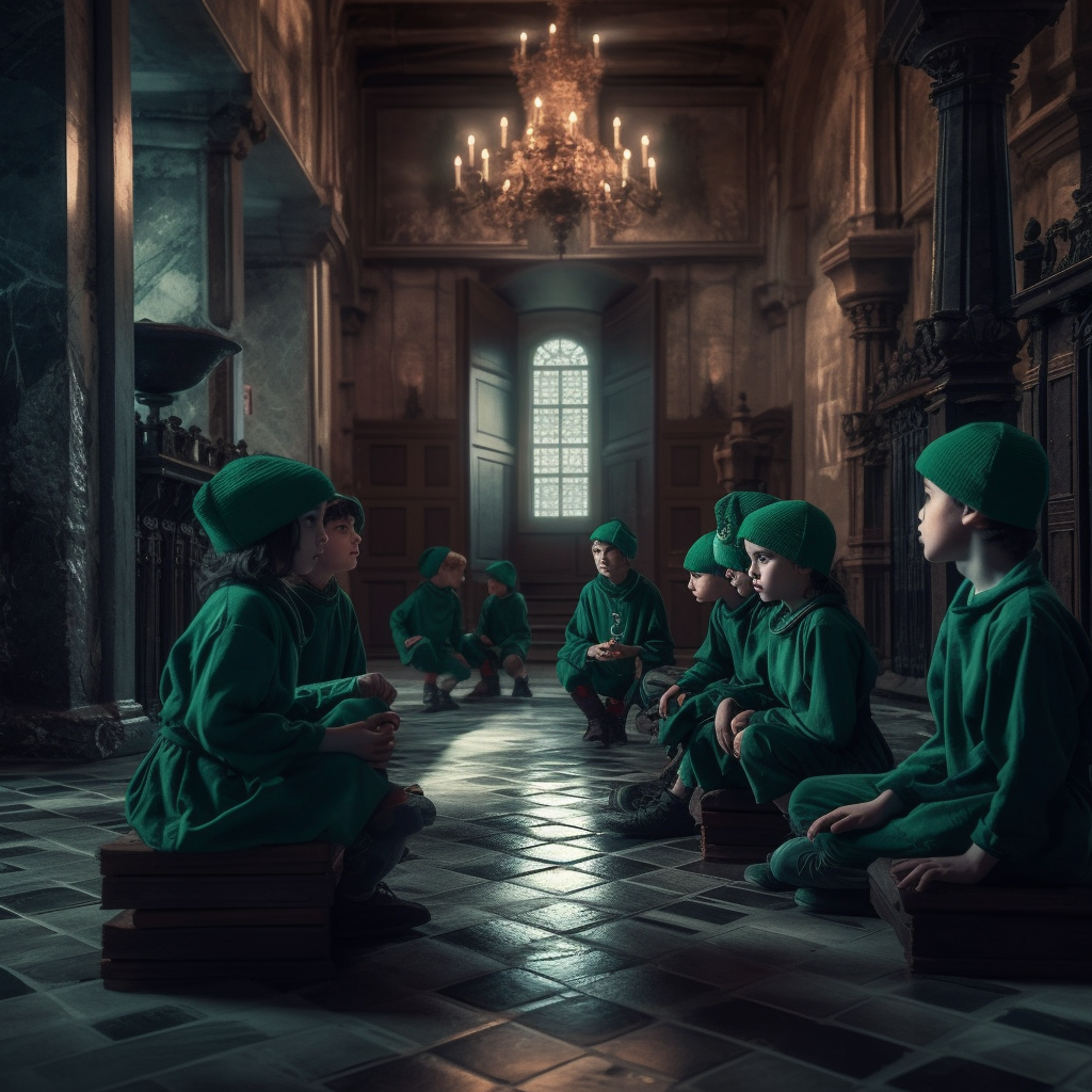 Children's Quest in a Cinematic Lightning Castle