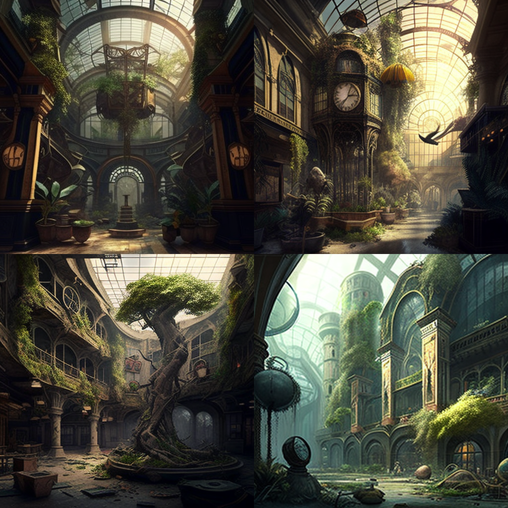 Hanging Gardens Exploration in a Shopping Mall