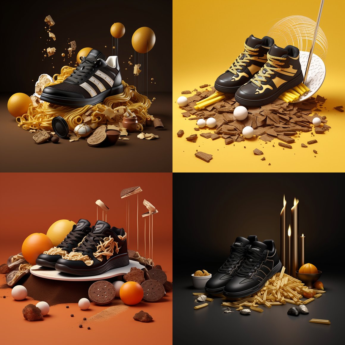 A Surreal Sport Shoes and K-Pop Odyssey in 3D