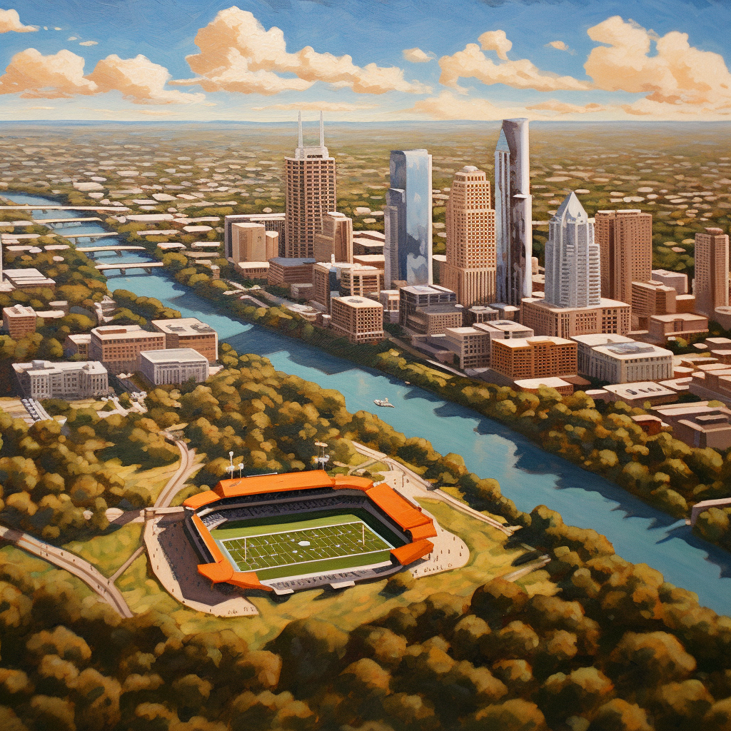 Detailed Glimpse into Austin's Breathtaking Skyline and Iconic Landmarks