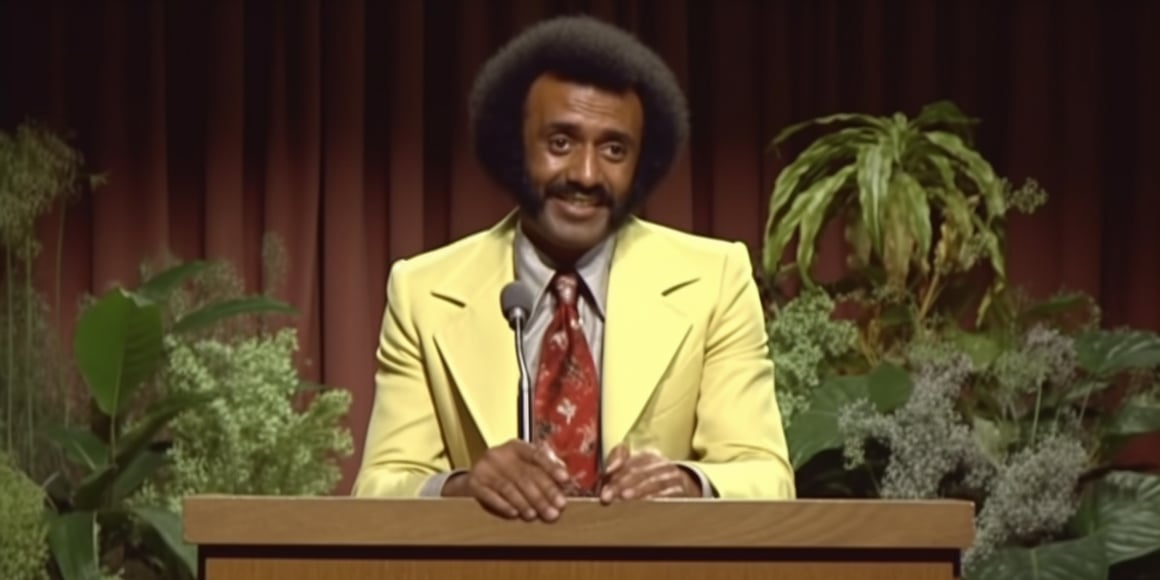 'A TV Talkshow on a Small Weird Stage in Nando's Between Ferns'