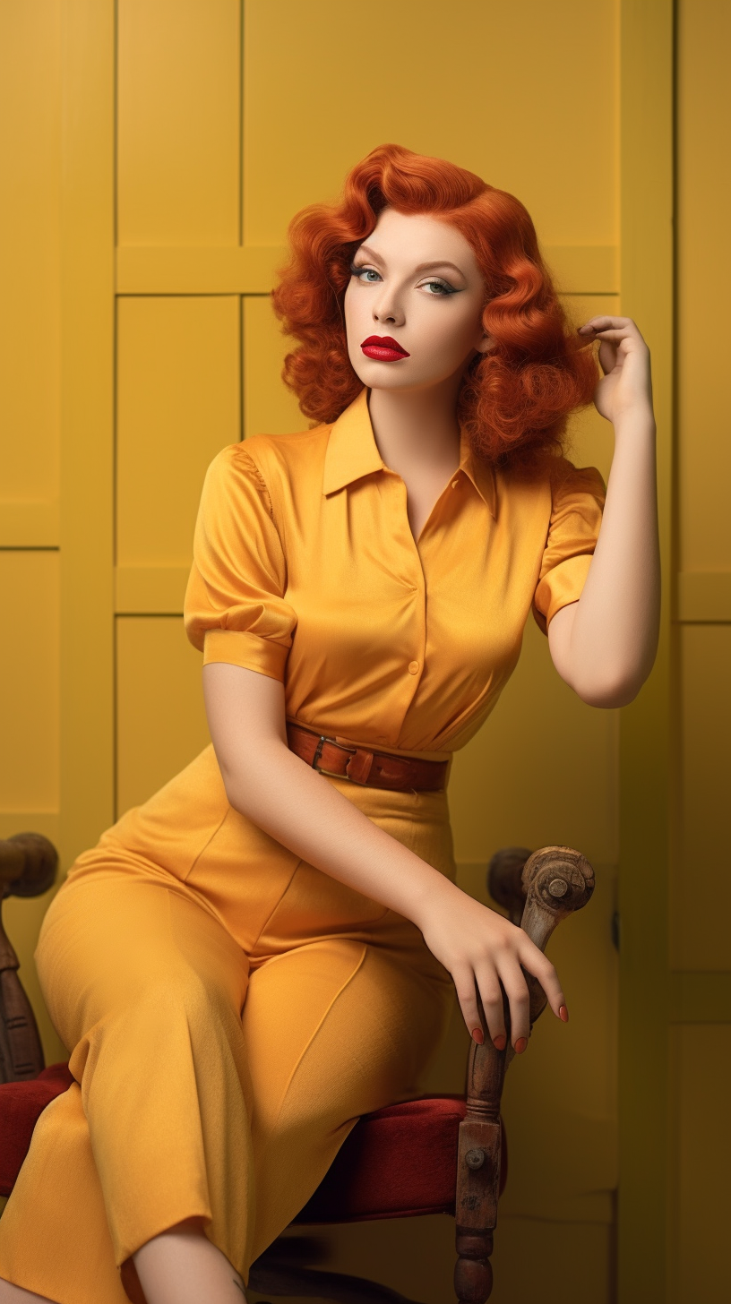 Retro Radiance: A Varga-Inspired Portrait Session