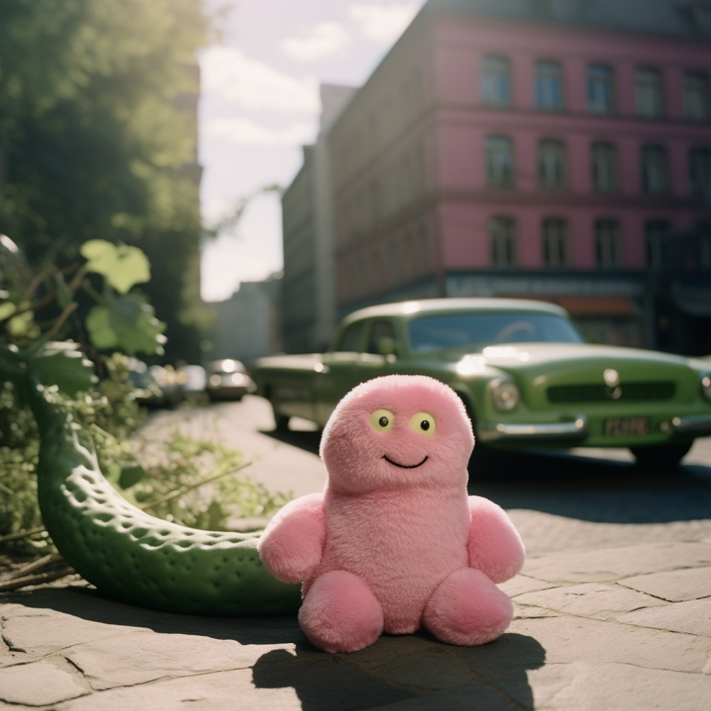 A Sunlit Journey through Decadence with Pink Cucumber Plush