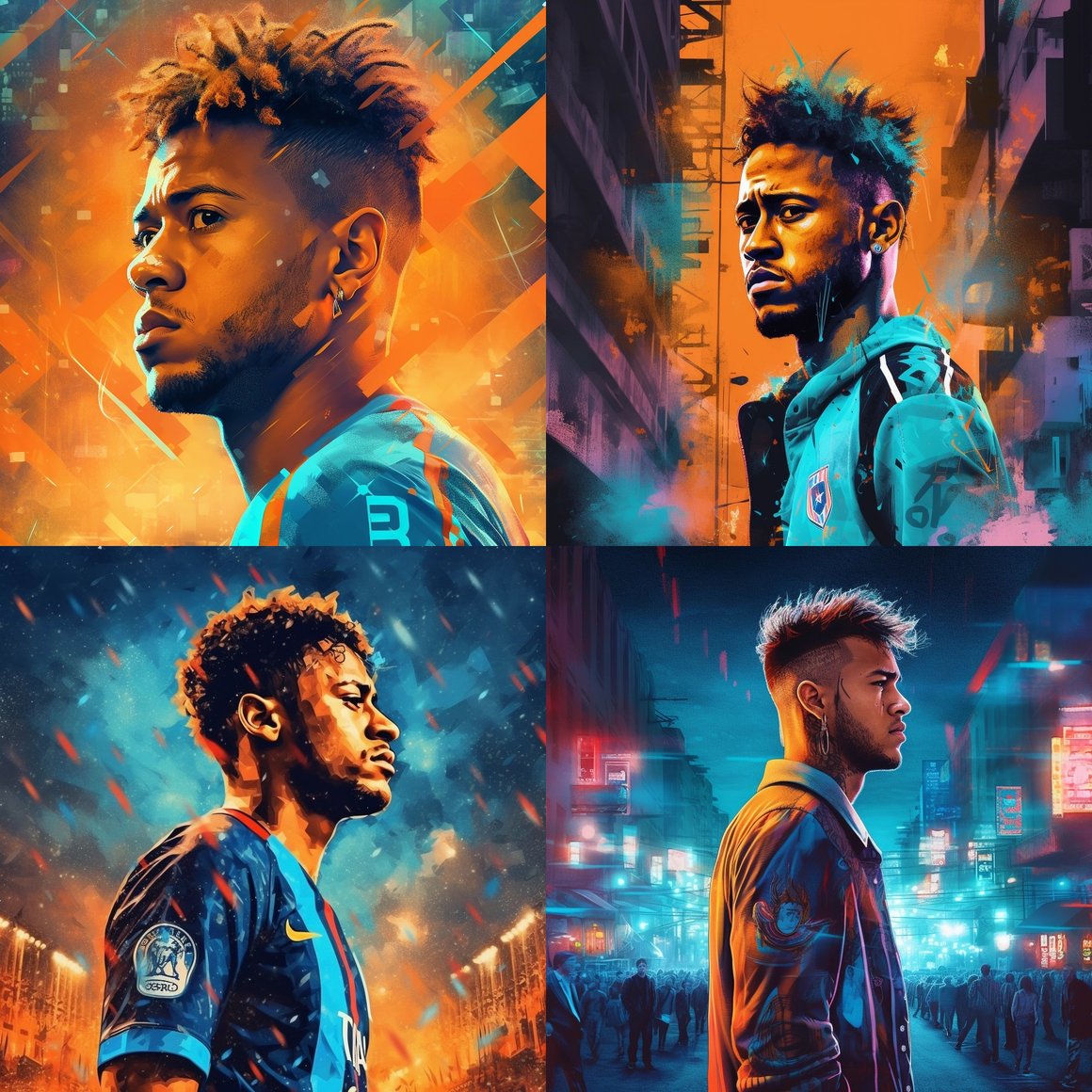 Neymar's Cinematic Journey: Mid-Point Poster Creation v5.1