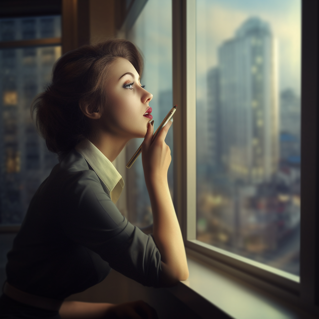 Midday Lull: Office Girl's Daydream