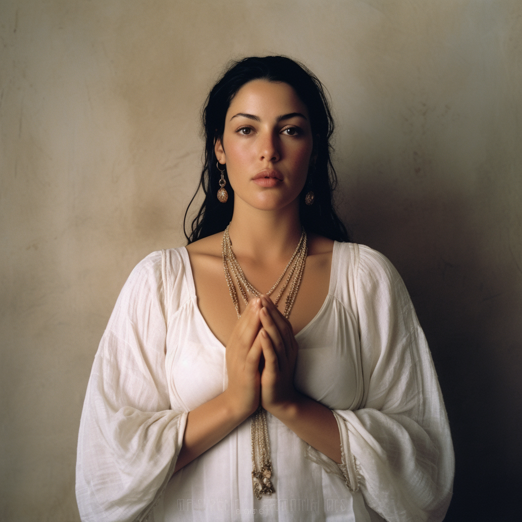 Monica Bellucci's Mid-Journey Portrait