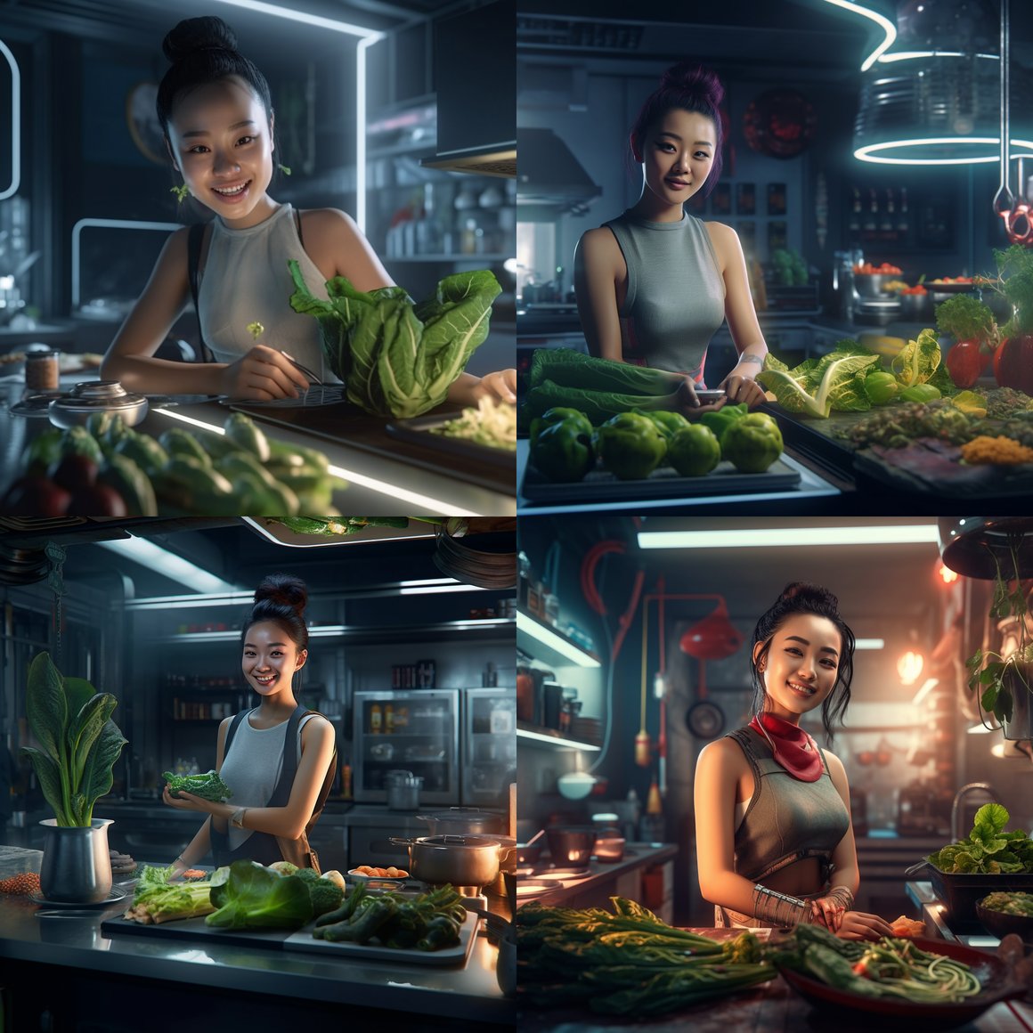 Neon Delights: A Culinary Adventure in the Futuristic East