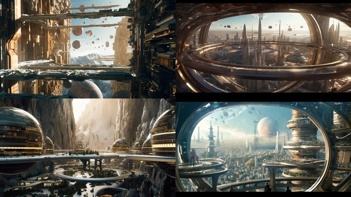 Astroid Space City: A Mid-Journey Observation in 12K