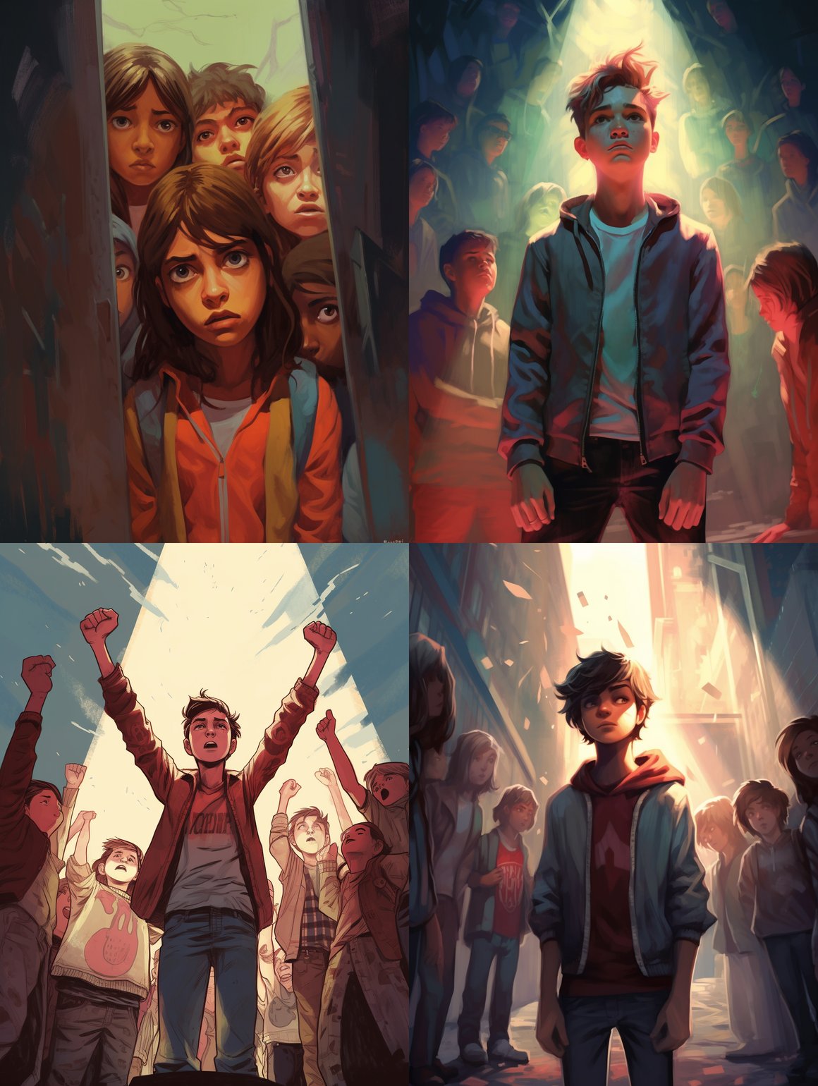 Halting Bullying - An Artistic Mid-Journey Perspective