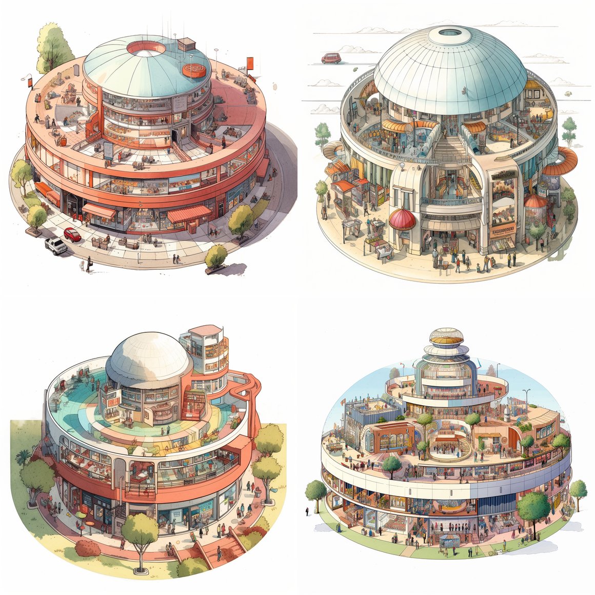Circular Harmony: A Unique Bookstore Experience