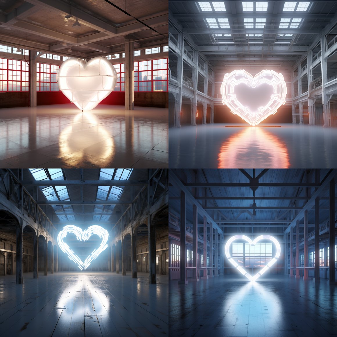 Neon Love: Heart of the Warehouse