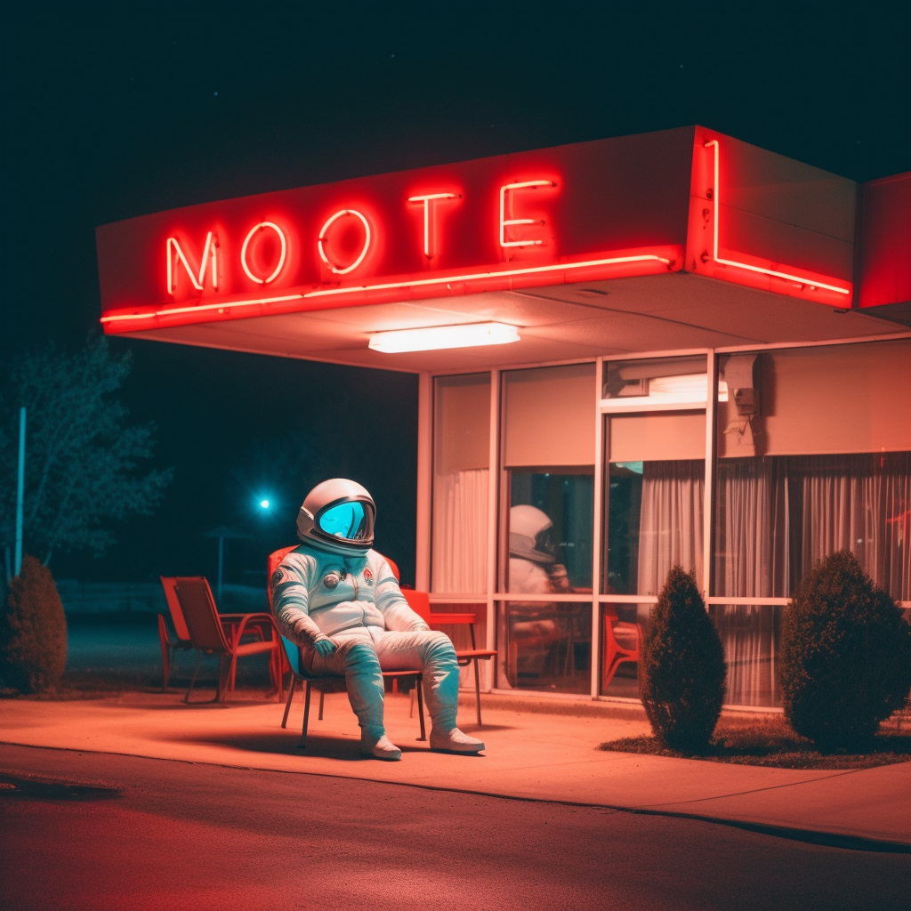 Retro Moonlight Soiree: A Blending Epochs Scene