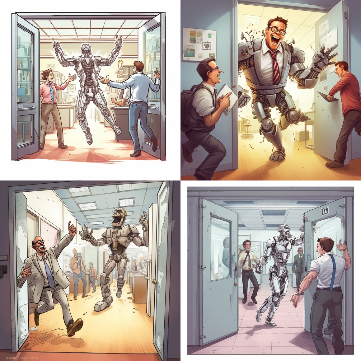 Midday Cyborg Rebellion: Office Celebration