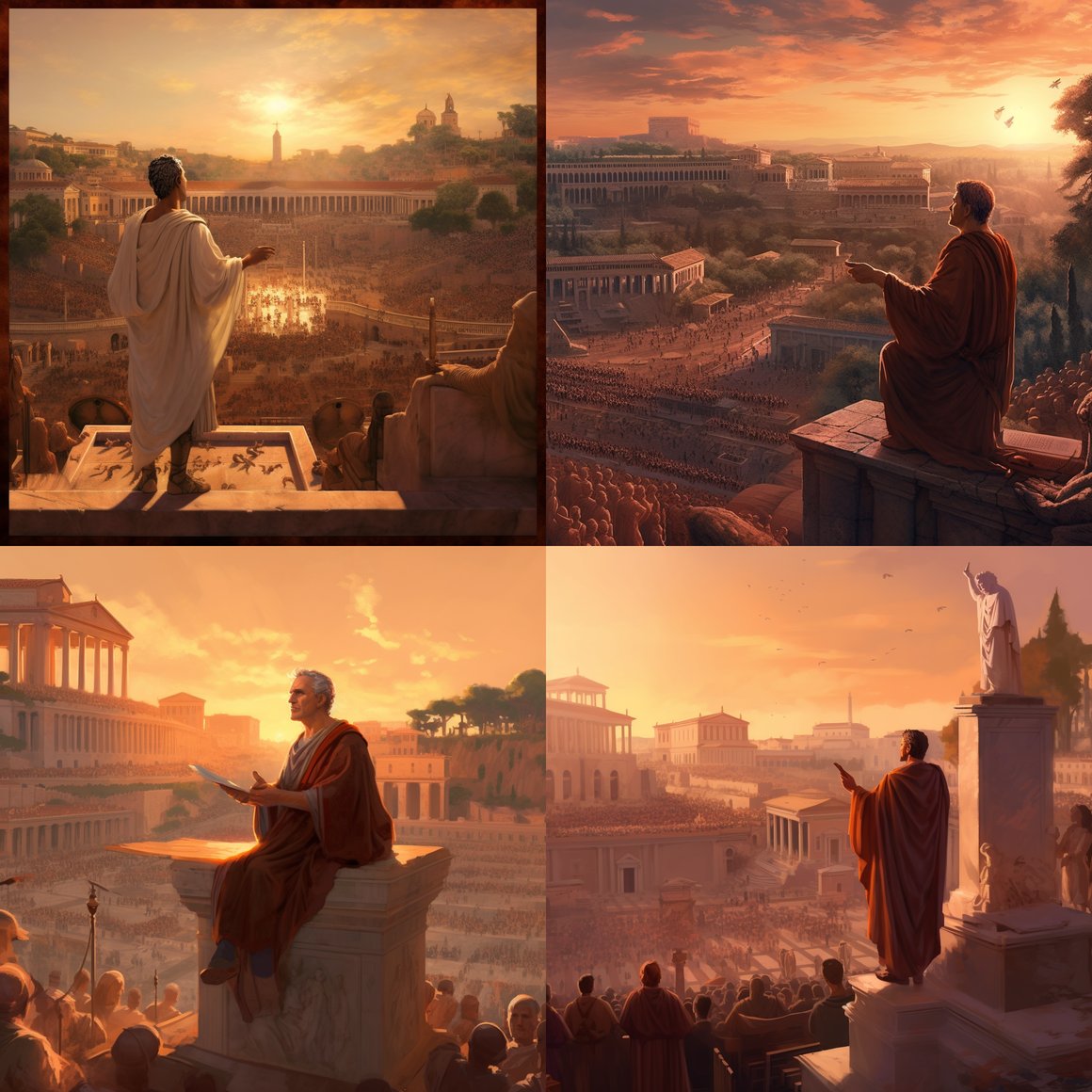 Cicero's Speech: A Twilight Encounter in Ancient Rome