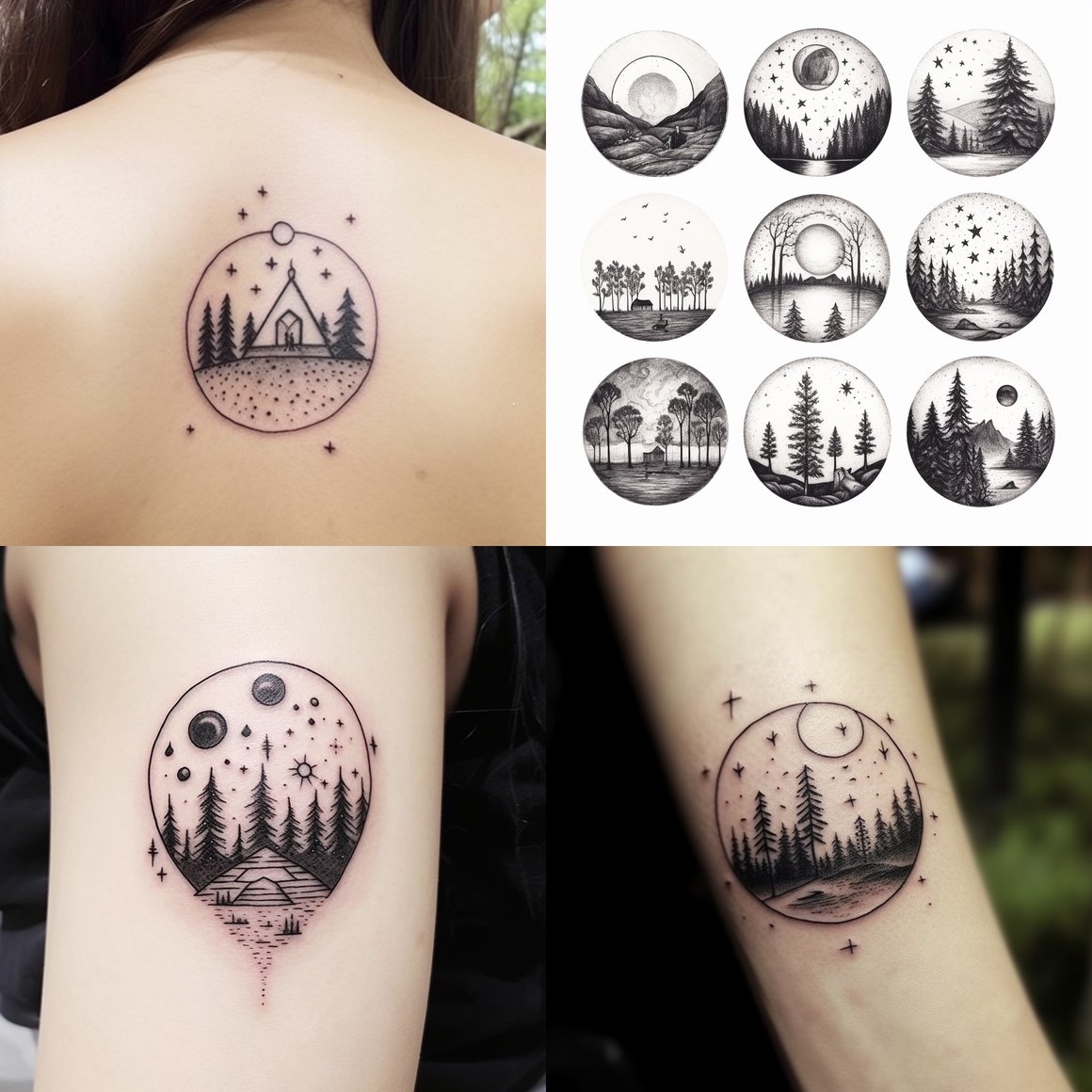 Nature-Inspired Minimalist Tattoo Design Challenge