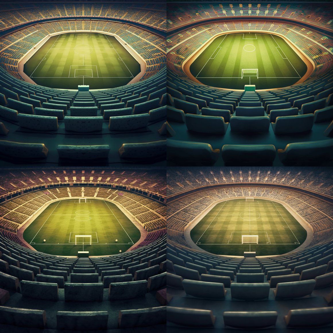 Football Field Sports Game Simulation