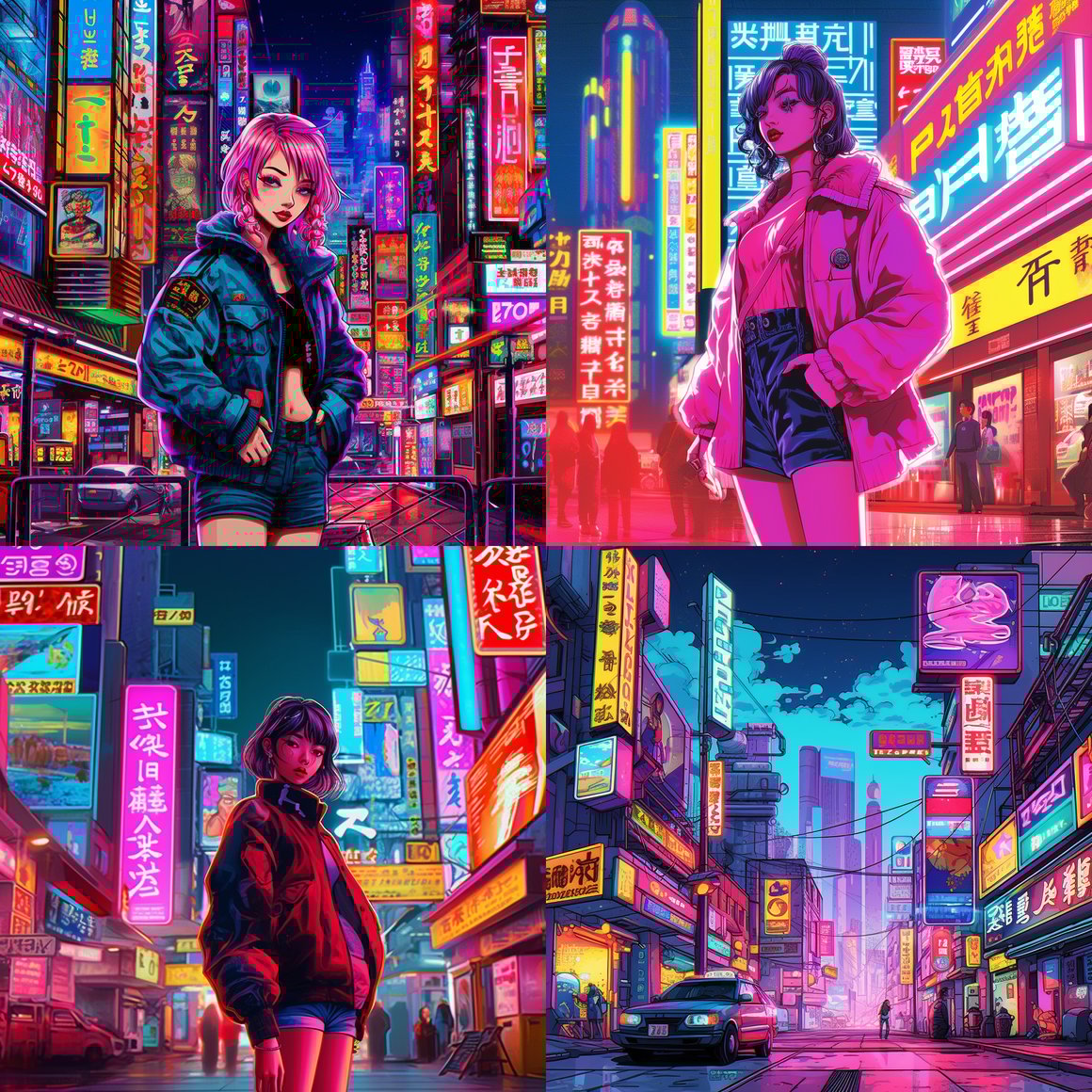 Retro Anime Odyssey: Neon Metropolis