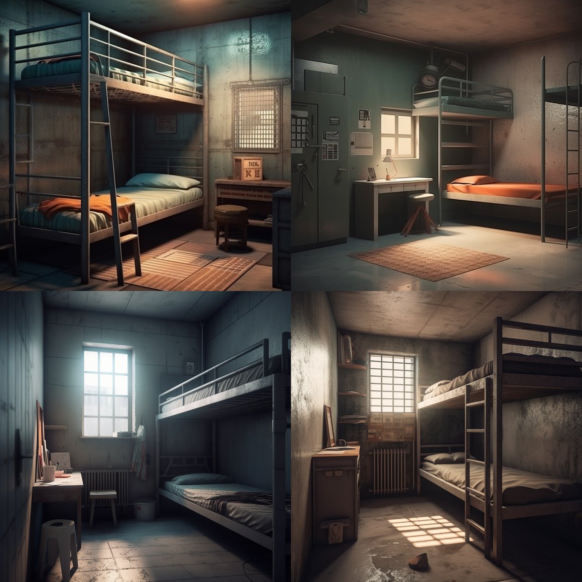 High Detailed Prison Cell Environment Settings