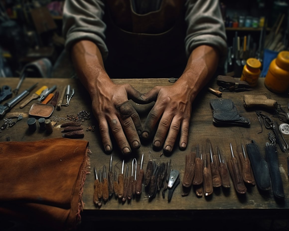 Cinematic Study of a Mexican Leather Craftsman