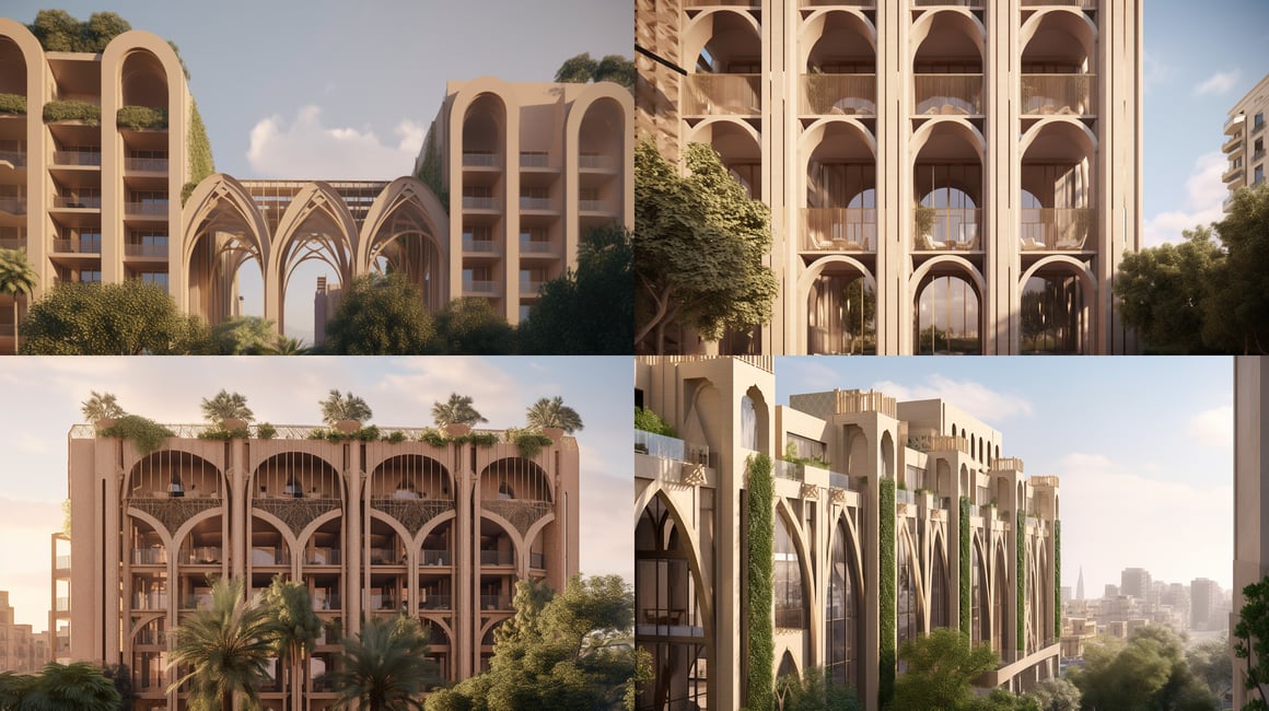 Hassan Fathy's Modern Condominium Concept v5