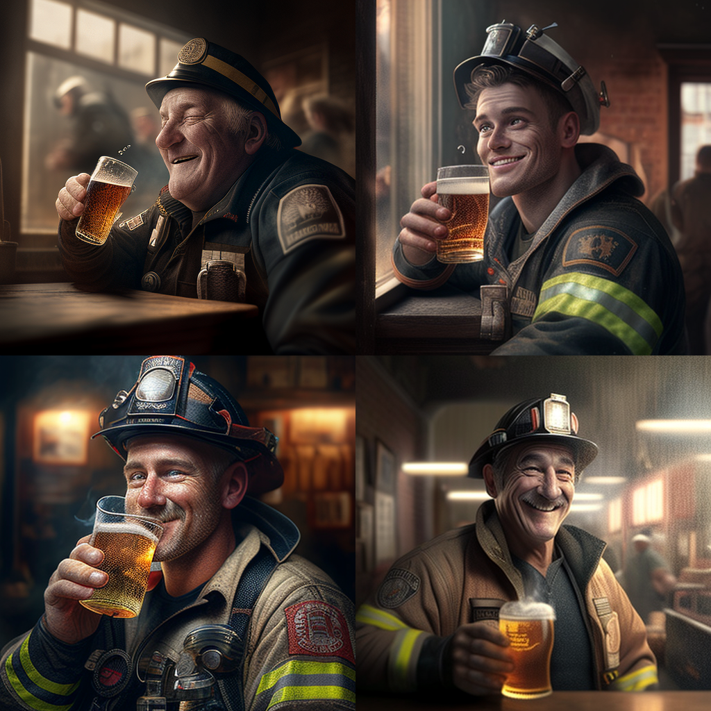Midnight Cheers: A Firefighter's Interlude