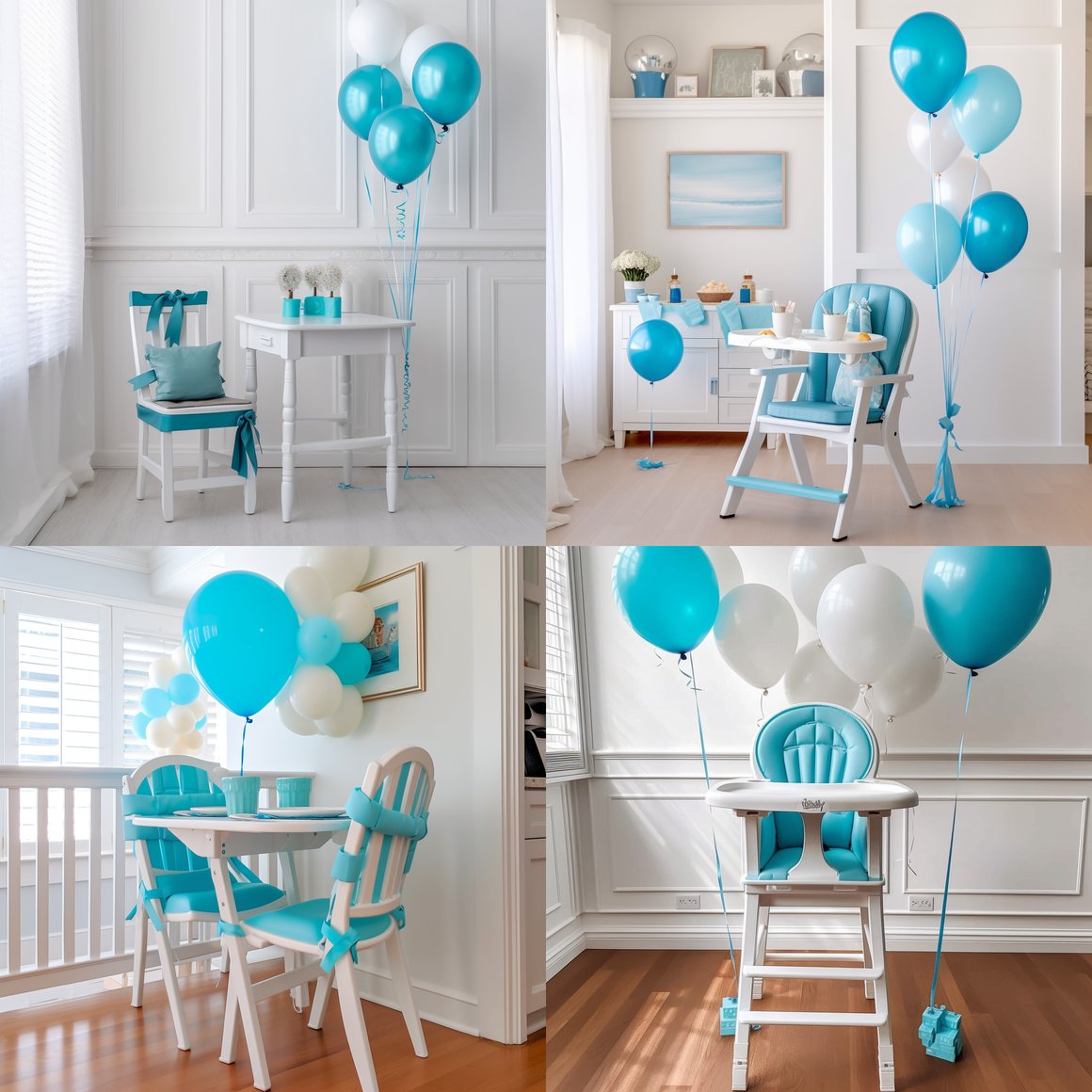 Nautical Beach House Birthday Celebration Setup