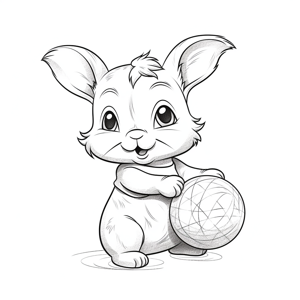 Chibi Disney Line Art Coloring Page