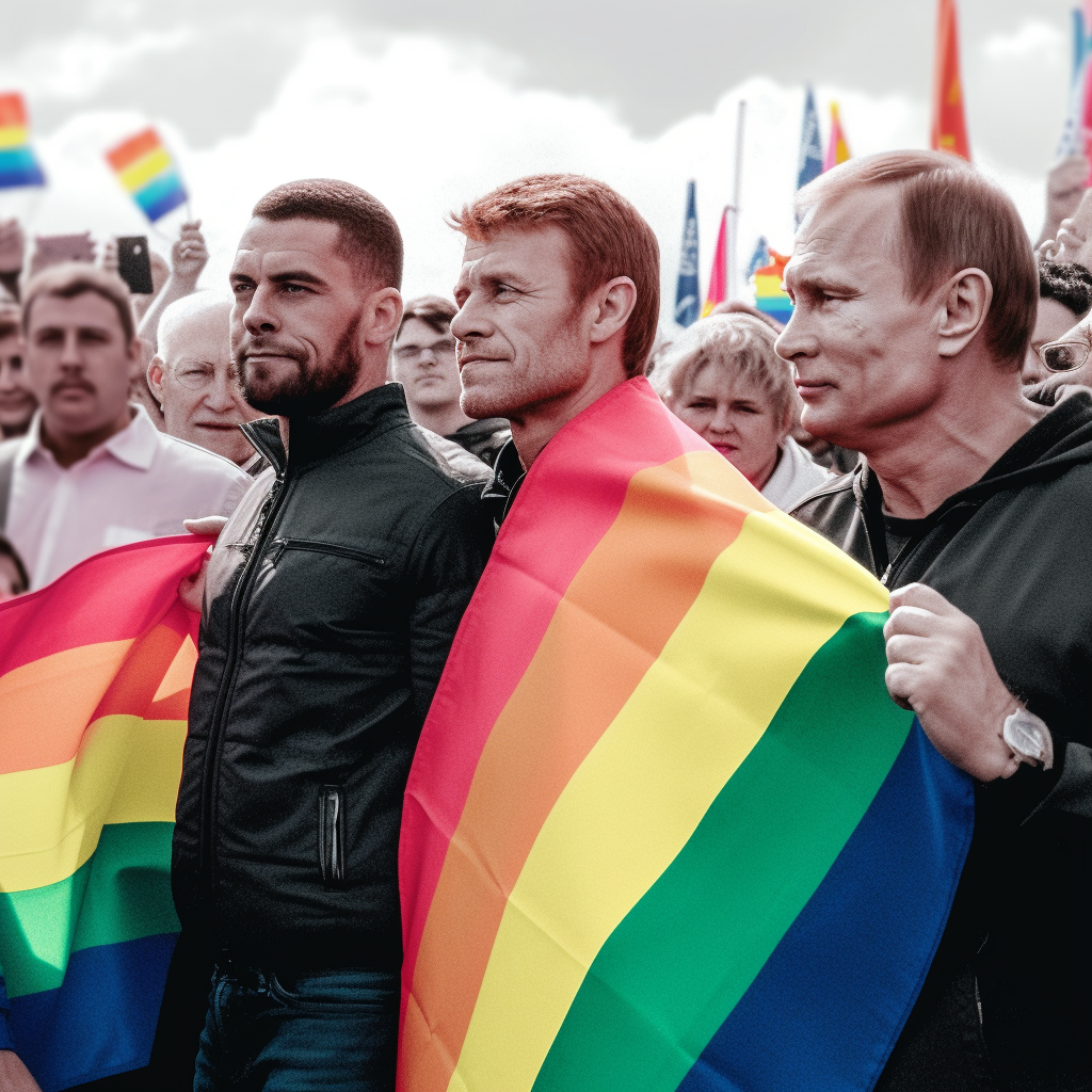 A Surreal Unity at NYC Pride Parade - Ultra-realistic Detailed Depiction
