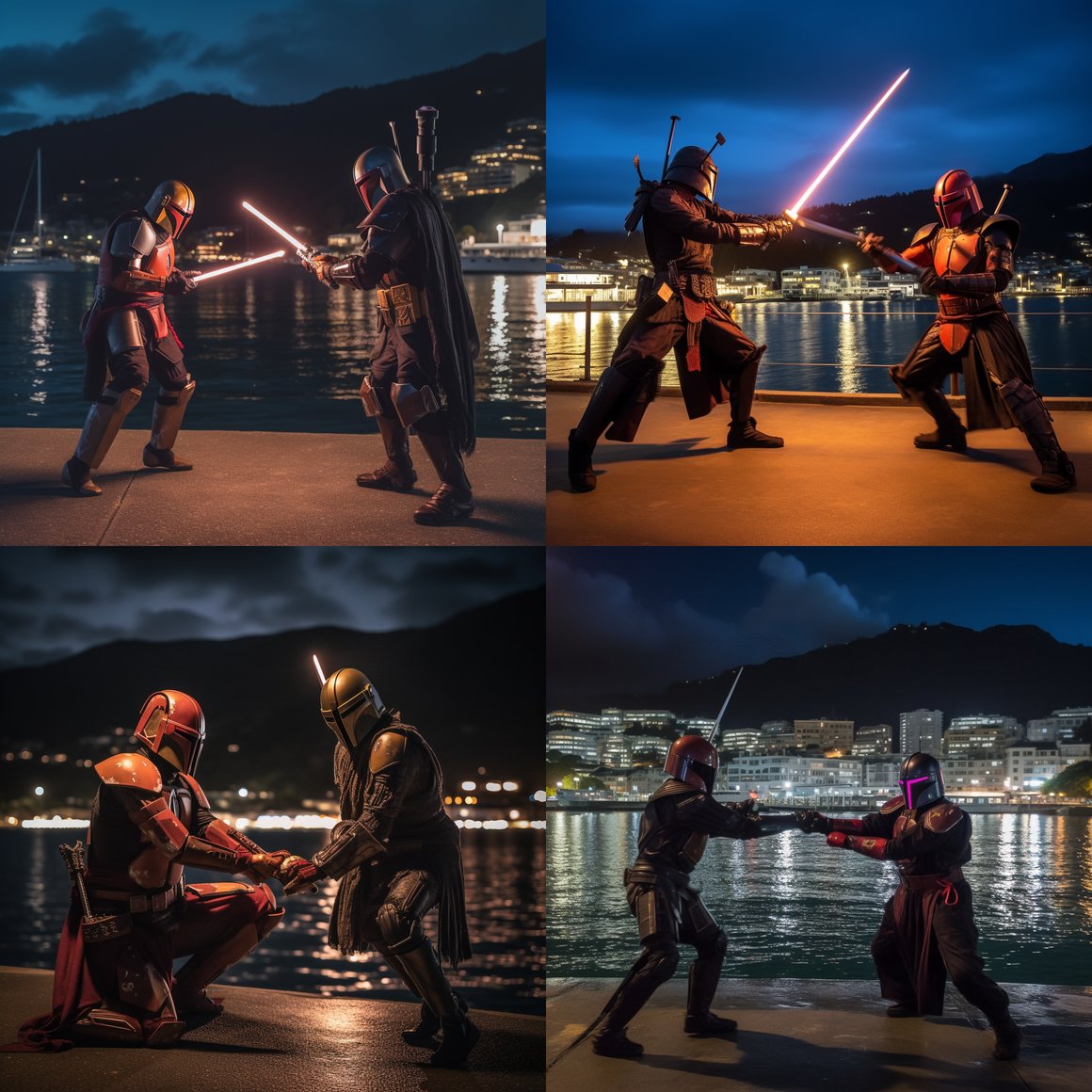 Midnight Clash in Wellington: The Mandalorian vs Darth Maul