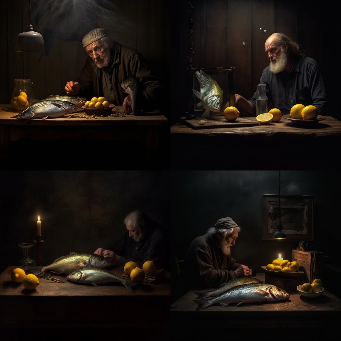 Midnight Catch: A Still Life Study