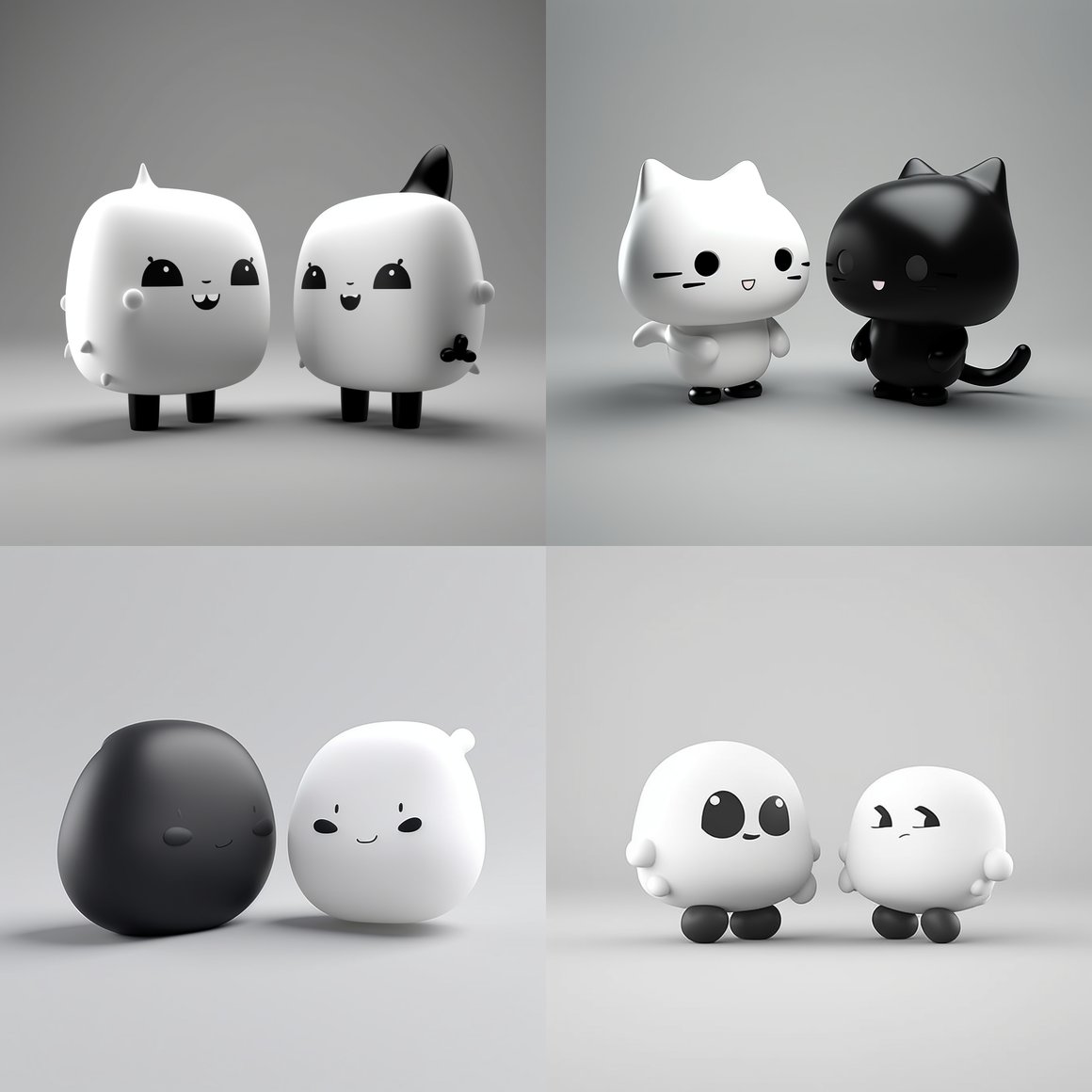 Chit-Chat Bubbles Minimalist 3D Render Illustration v 5.1