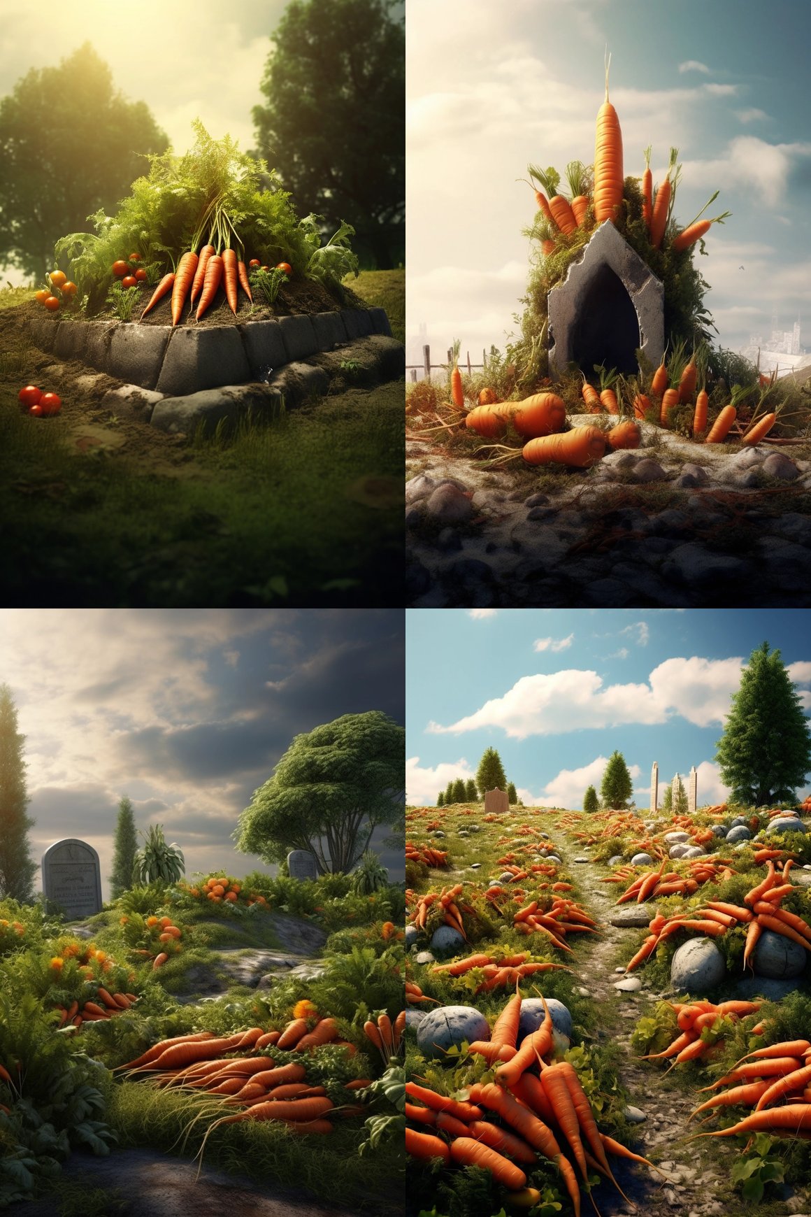 A Surreal Carrot Cemetery Journey - Img 400:600