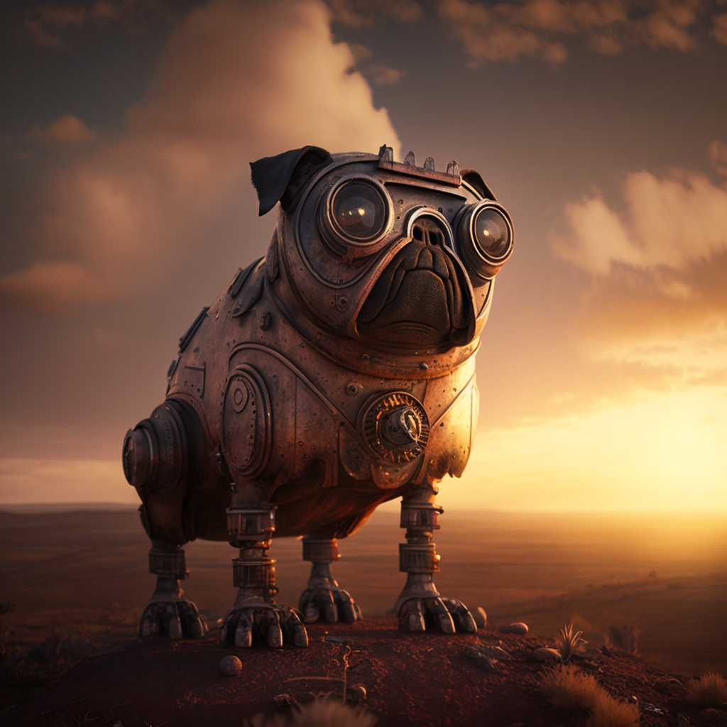 Steam Punk Pug: Robot Hybrid Journey