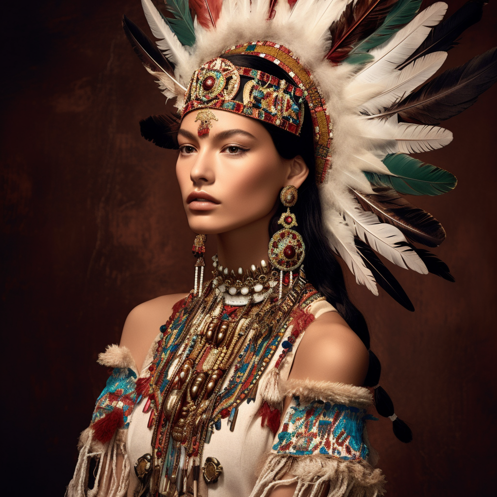 Summer Dolce & Gabbana Collection Inspired by Ancient Native American Style - Editorial Shoot, Version 5
