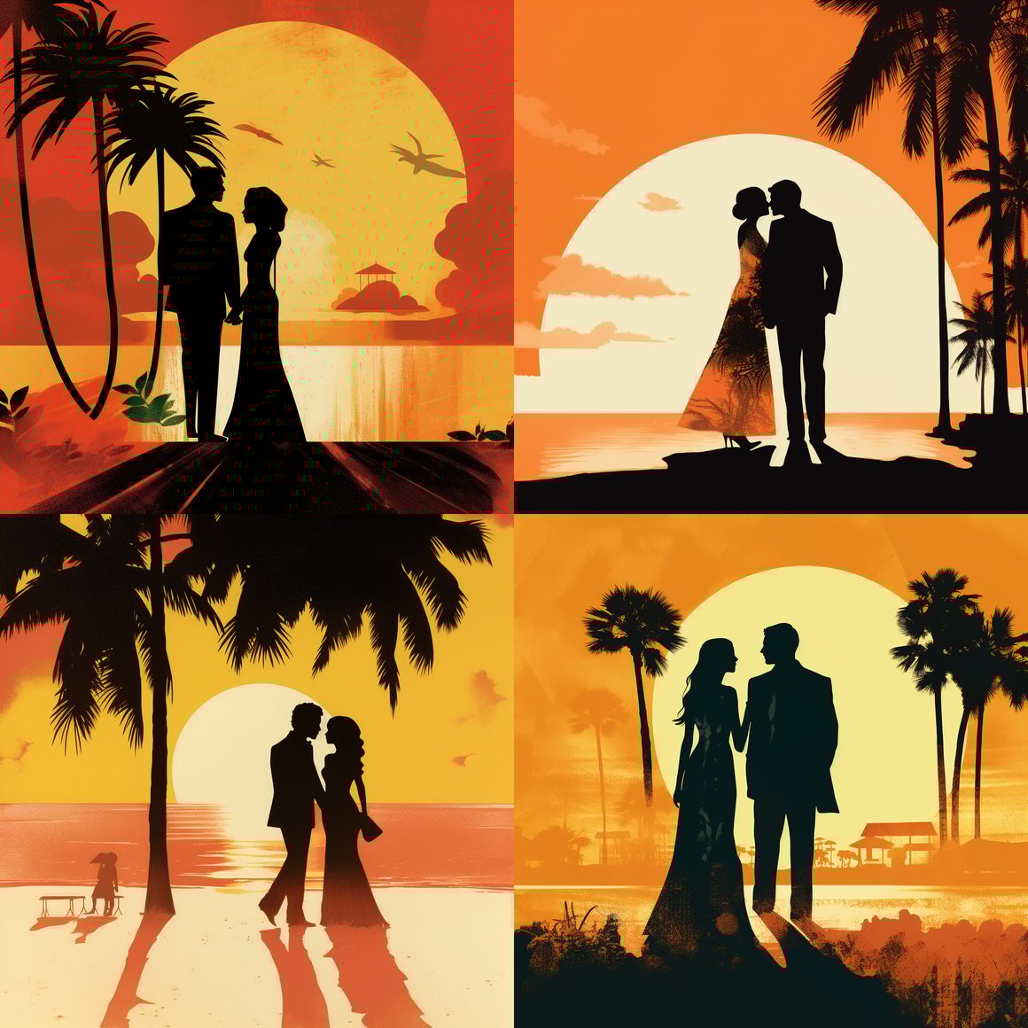 Retro Tropical Wedding: A Saúl Bass Inspired Love Story